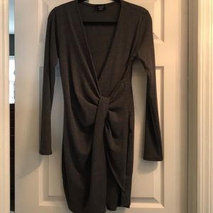 Twist Front Sweater Dress